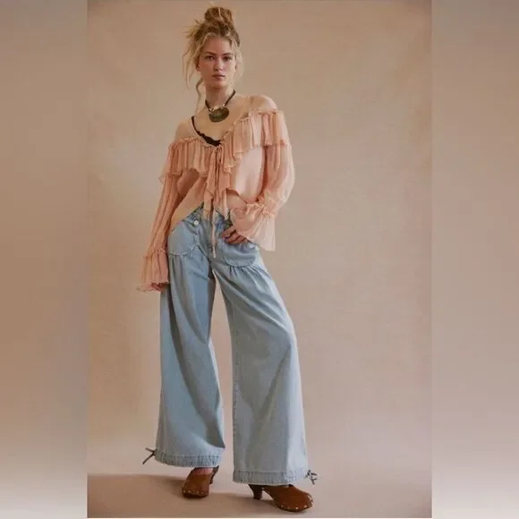 Free People Light Blue Jeans